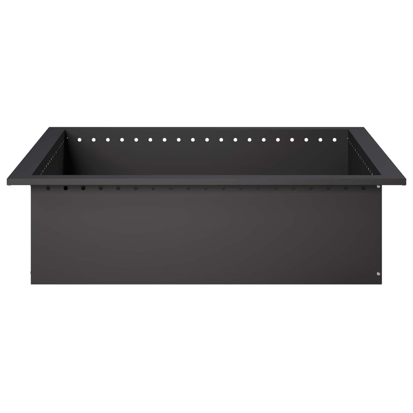 vidaXL Δαχτυλίδι φωτιάς Μαύρο 100 x 100 x 25 cm Ατσάλι