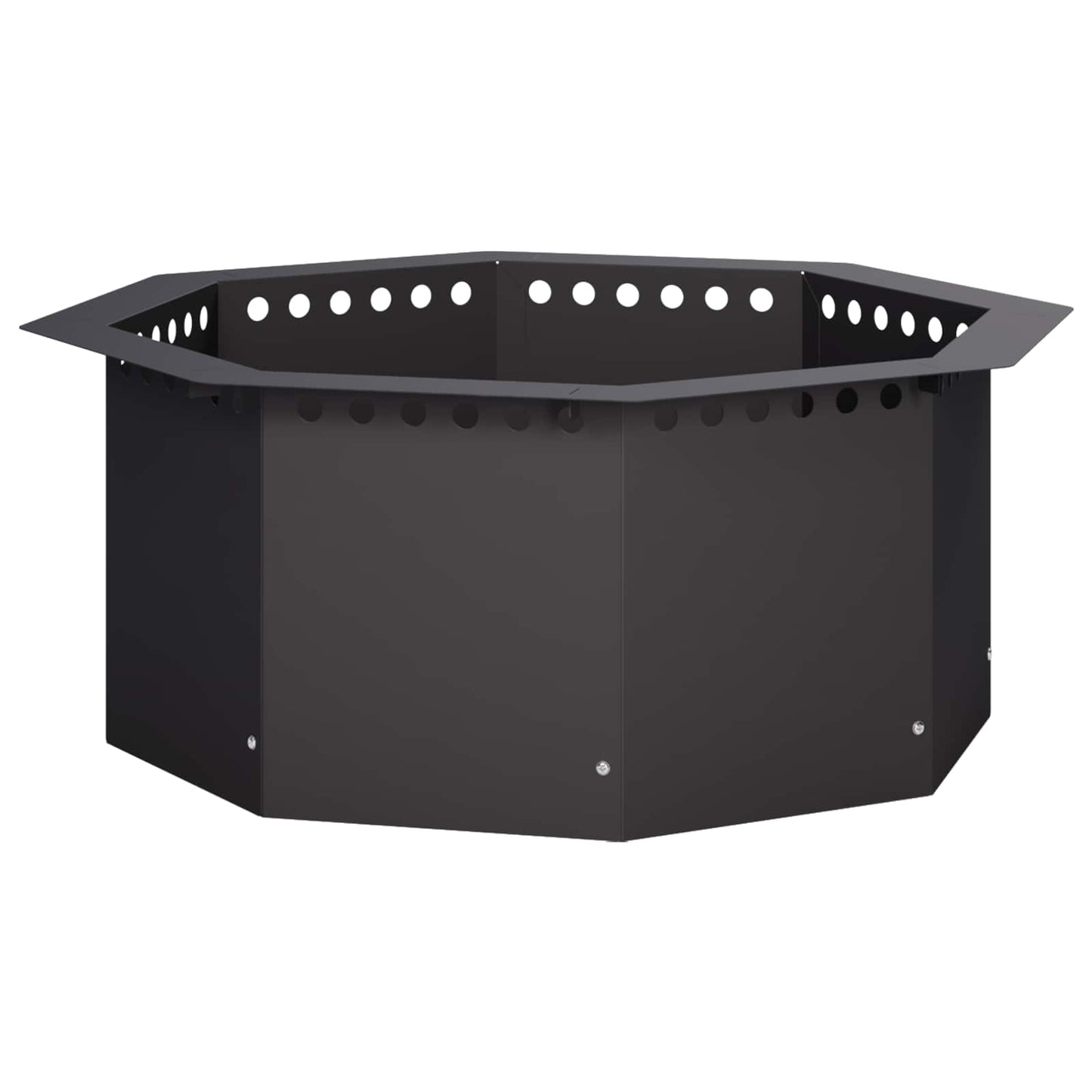 vidaXL Δαχτυλίδι φωτιάς Μαύρο 60 x 60 x 25 εκ Ατσάλι