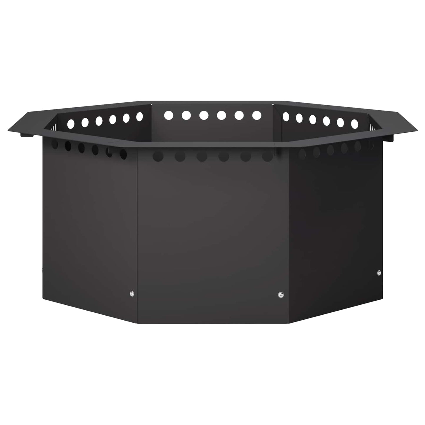 vidaXL Δαχτυλίδι φωτιάς Μαύρο 60 x 60 x 25 εκ Ατσάλι