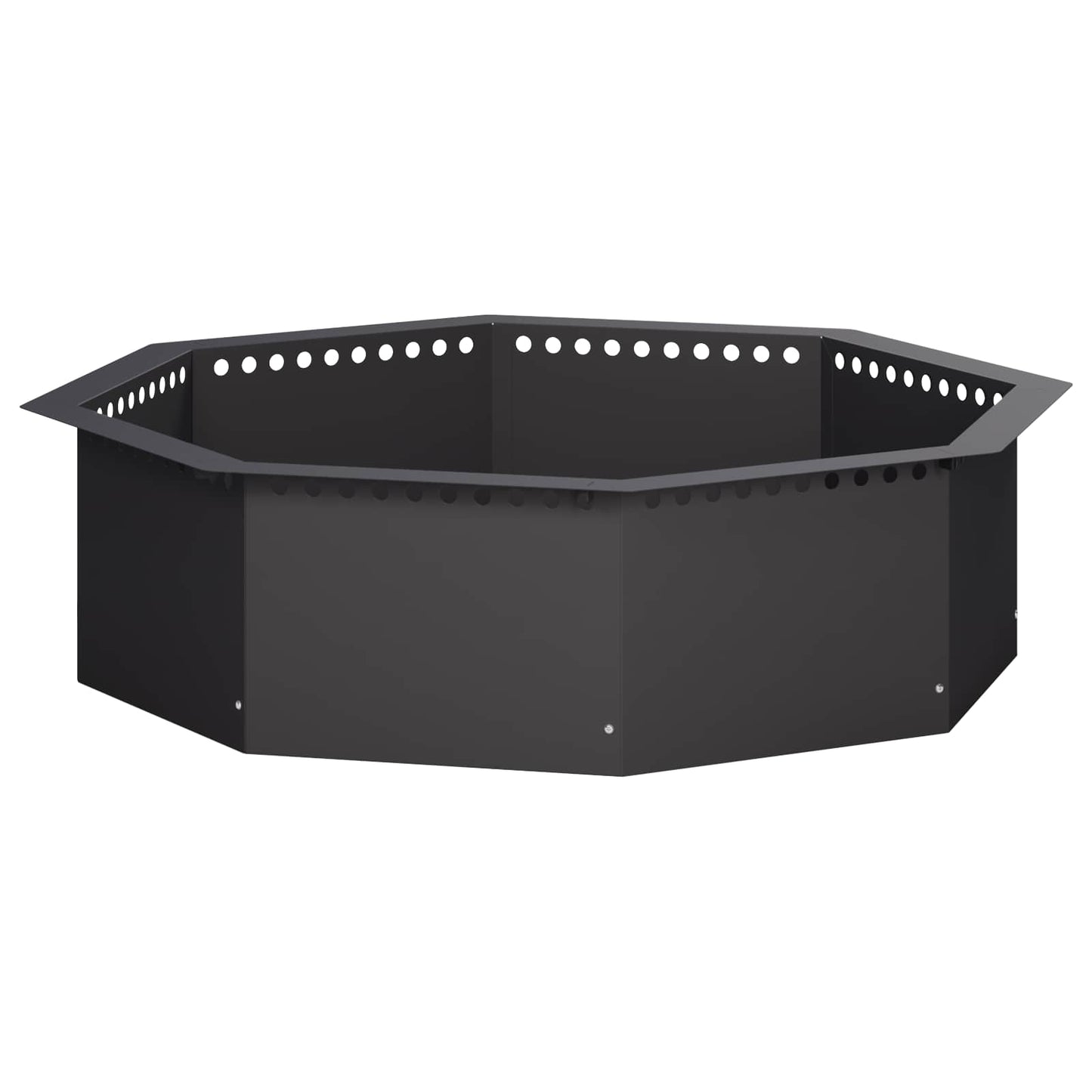 vidaXL Δαχτυλίδι φωτιάς Μαύρο 80 x 80 x 25 εκ Ατσάλι