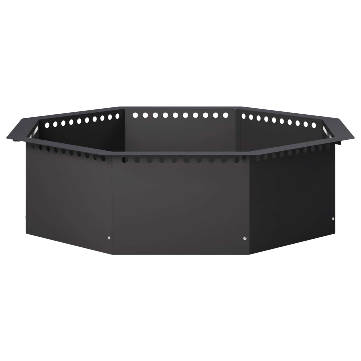 vidaXL Δαχτυλίδι φωτιάς Μαύρο 80 x 80 x 25 εκ Ατσάλι