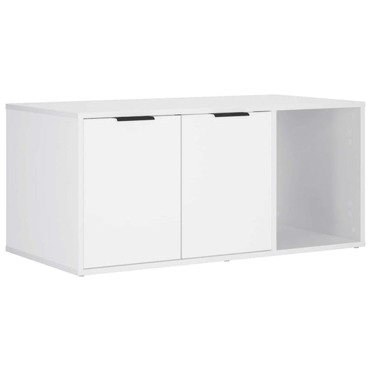 vidaXL Έπιπλο Κλουβί Γάτας Λευκό 100 x 49 x 45 εκ. Επεξεργασμένο Ξύλο
