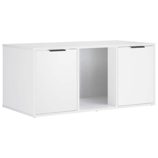 vidaXL Έπιπλο Κλουβί Γάτας Λευκό 100 x 49 x 45 εκ. Επεξεργασμένο Ξύλο