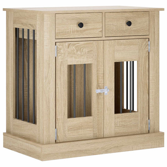 vidaXL Έπιπλο για κλουβί σκύλου Sonoma Δρυς 80 x 47,5 x 80 εκ