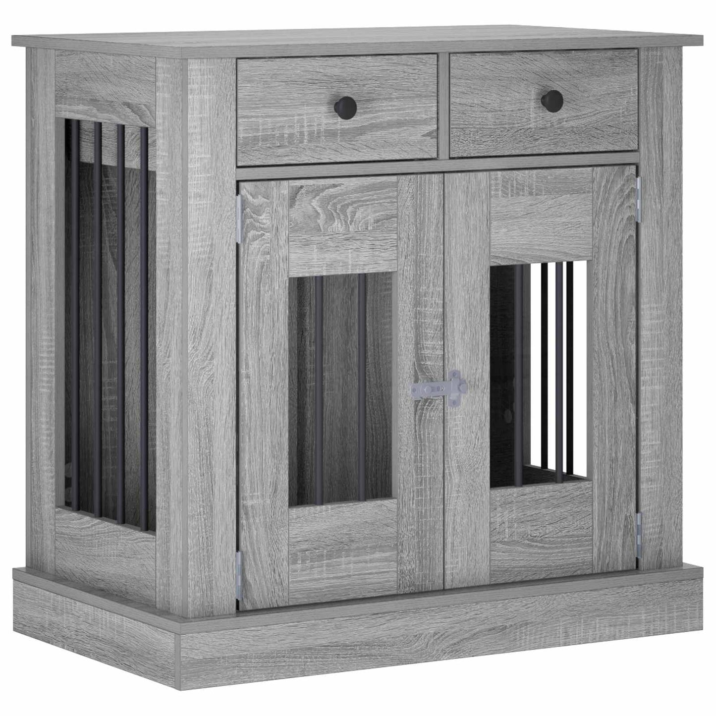 vidaXL Έπιπλο για κλουβί σκύλου Γκρι Sonoma 80 x 47,5 x 80 εκ