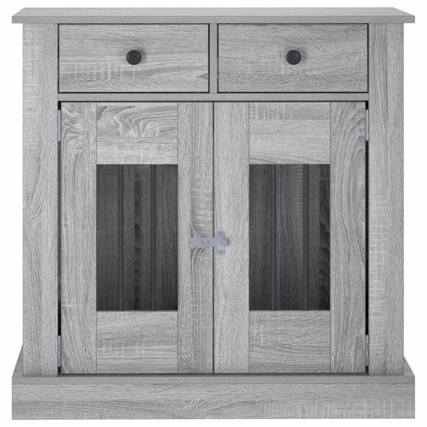 vidaXL Έπιπλο για κλουβί σκύλου Γκρι Sonoma 80 x 47,5 x 80 εκ