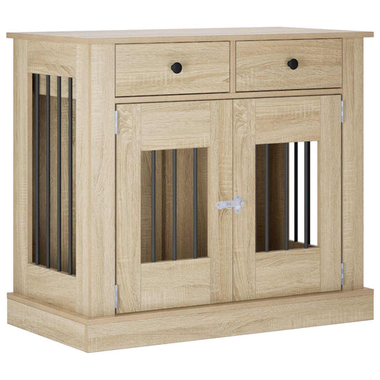 vidaXL Έπιπλο για κλουβί σκύλου Sonoma Δρυς 90 x 47,5 x 80 εκ