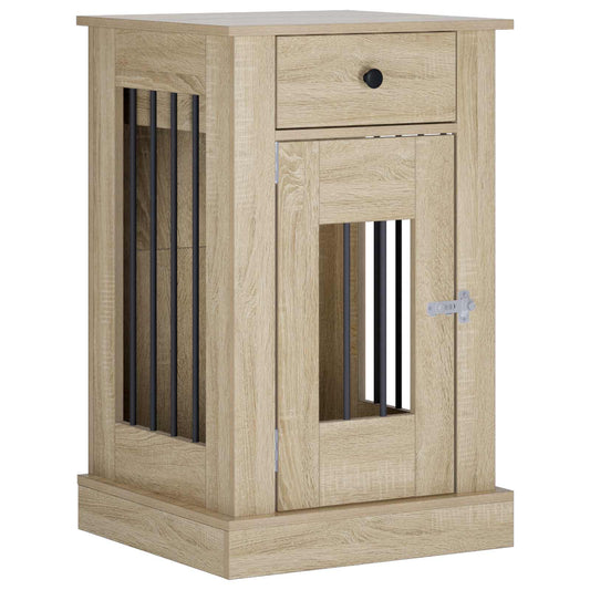 vidaXL Έπιπλο για κλουβί σκύλου Sonoma Δρυς 50 x 47,5 x 80 εκ.