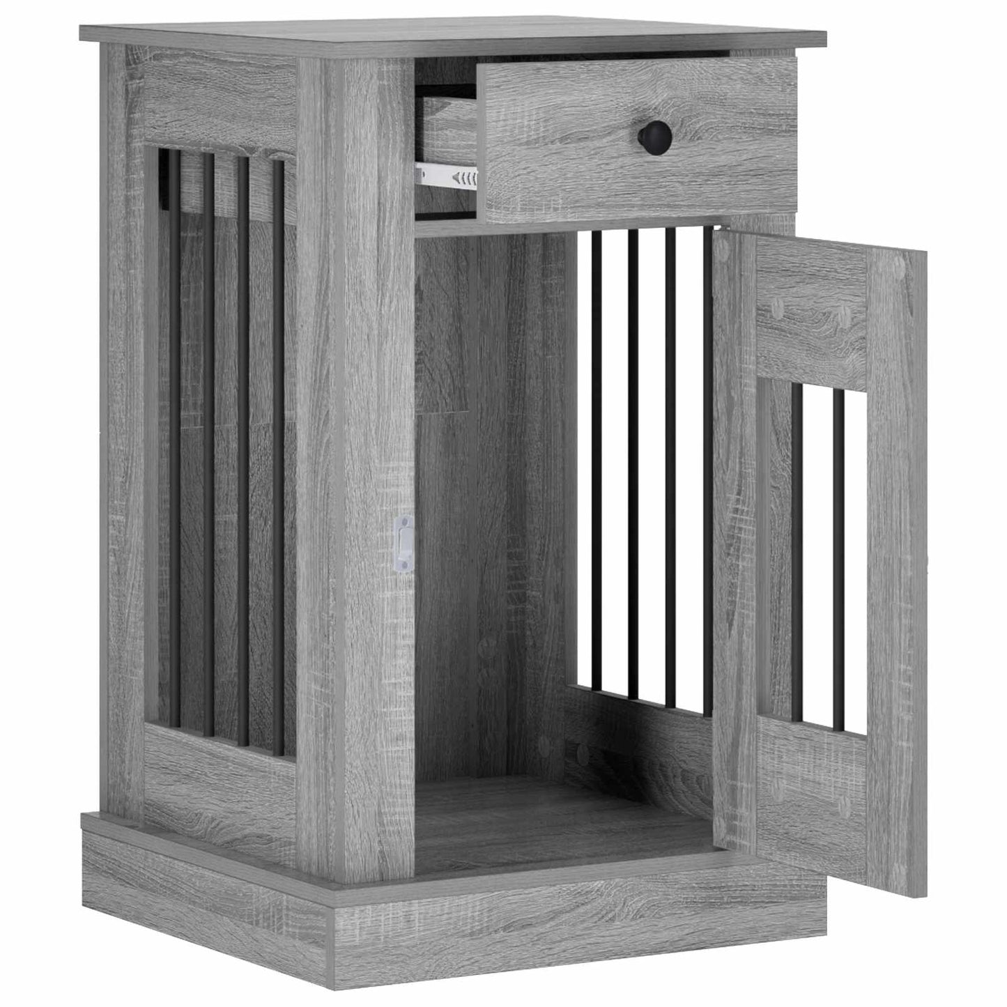 vidaXL Έπιπλο για κλουβί σκύλου Γκρι Sonoma 50 x 47,5 x 80 εκ.