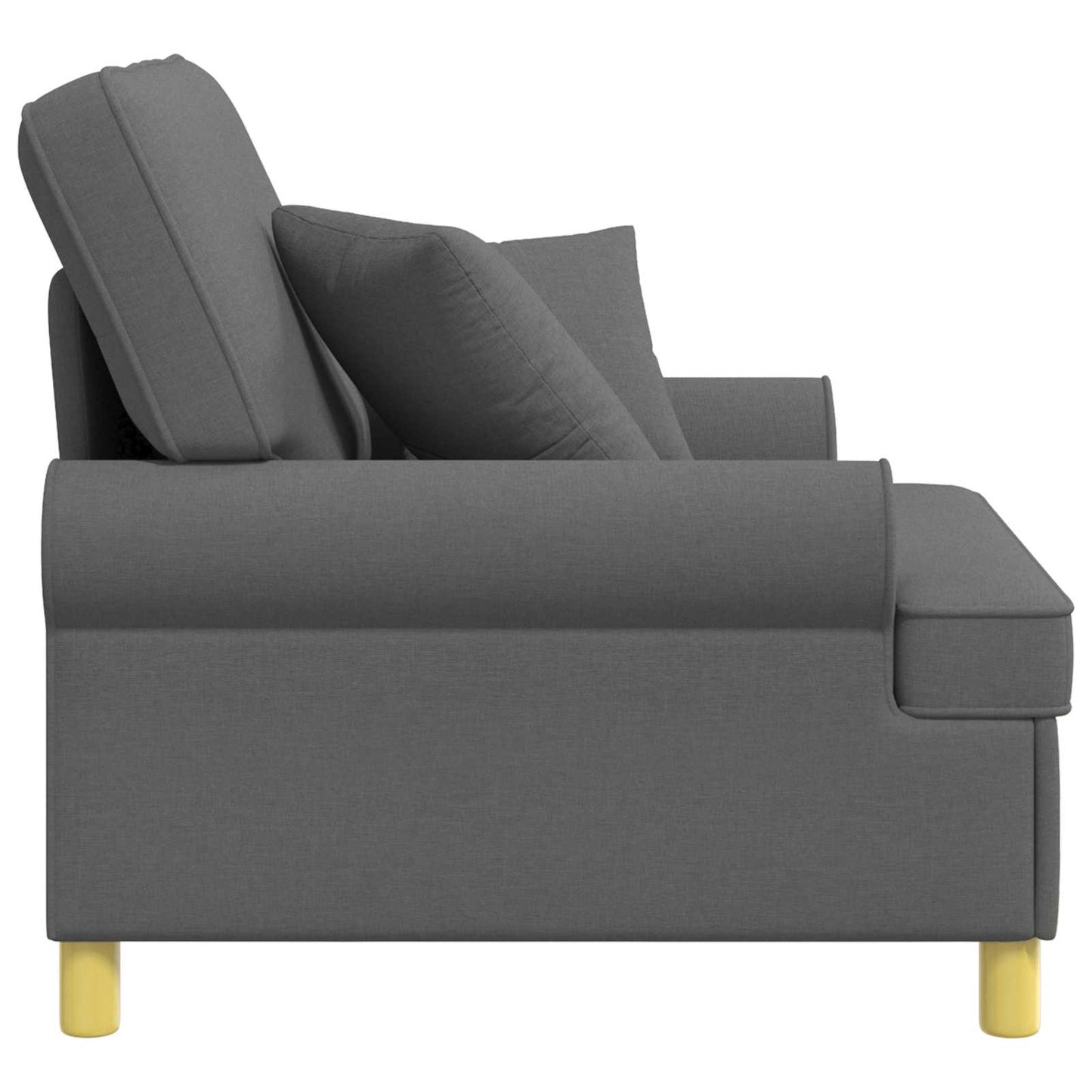 vidaXL XL Πολυθρόνα με Μαξιλάρια Σκούρο Γκρι Ύφασμα