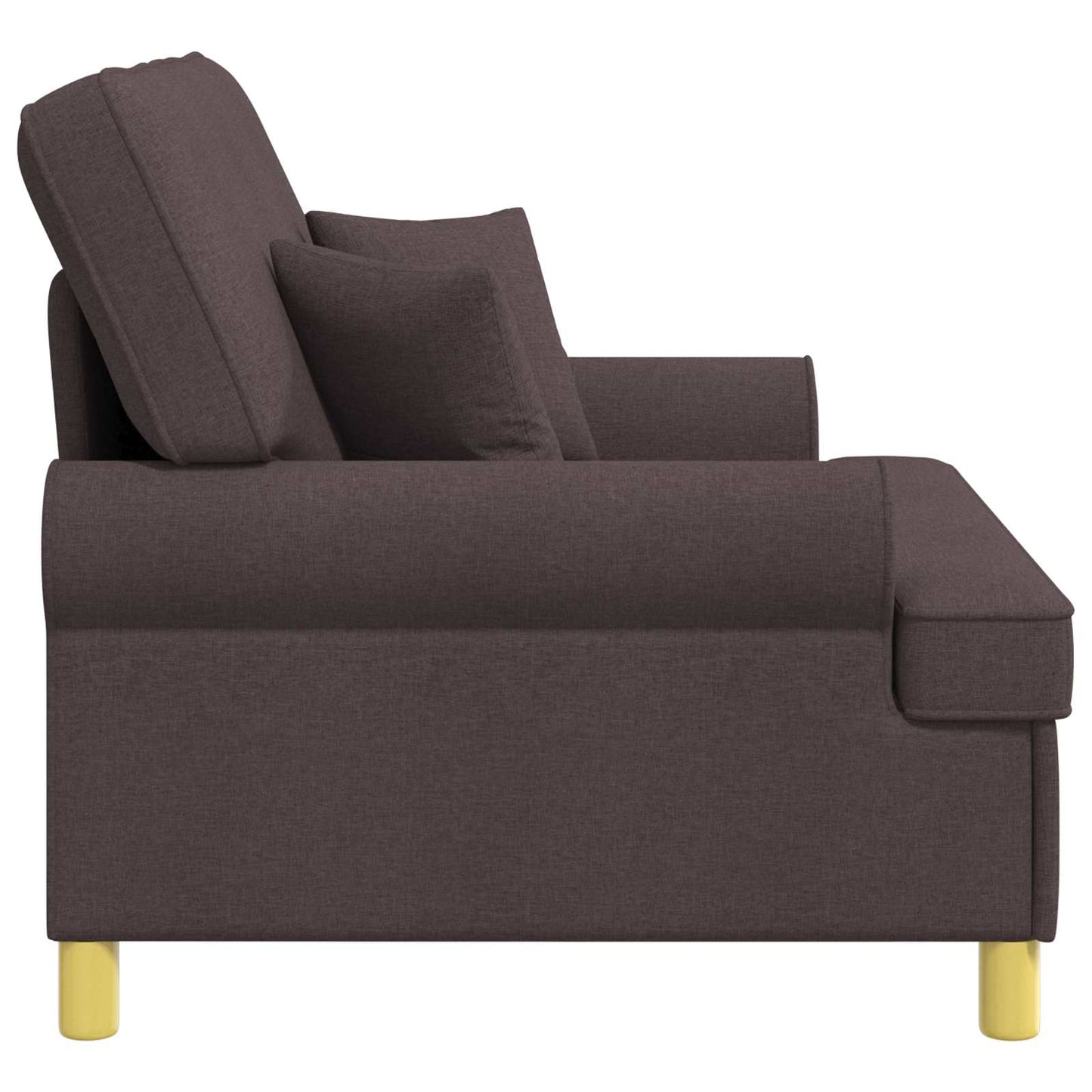 vidaXL Πολυθρόνα XXL με μαξιλάρια Σκούρο Καφέ Ύφασμα