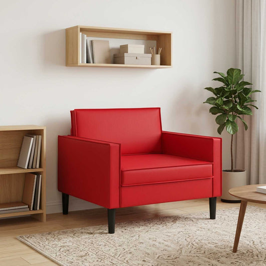 vidaXL XL Πολυθρόνα Κόκκινο Τεχνητό Δέρμα