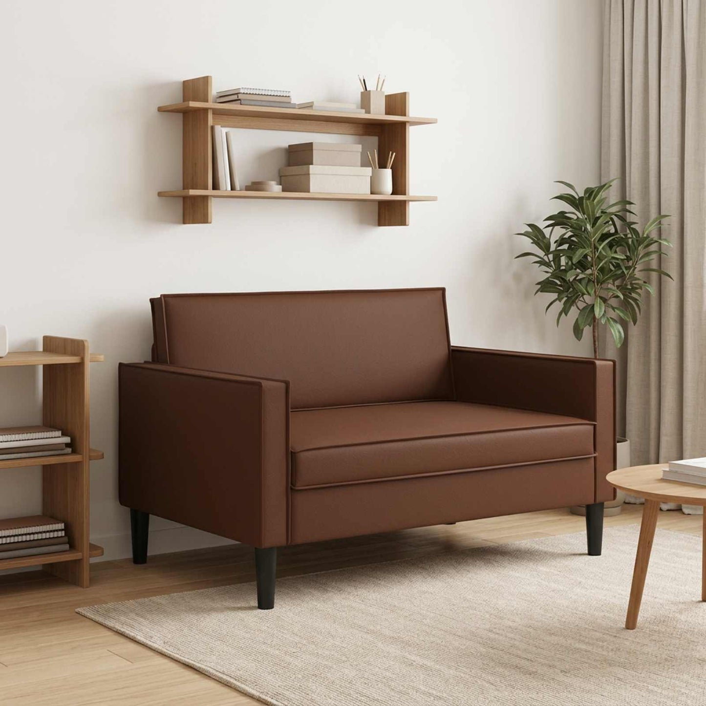 vidaXL XXL Πολυθρόνα Καφέ Τεχνητό Δέρμα