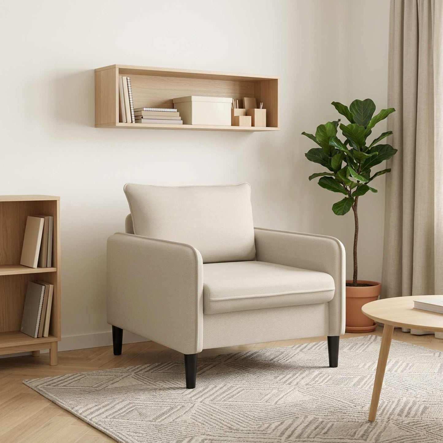 vidaXL XL Πολυθρόνα Βρώμη Βελούδο