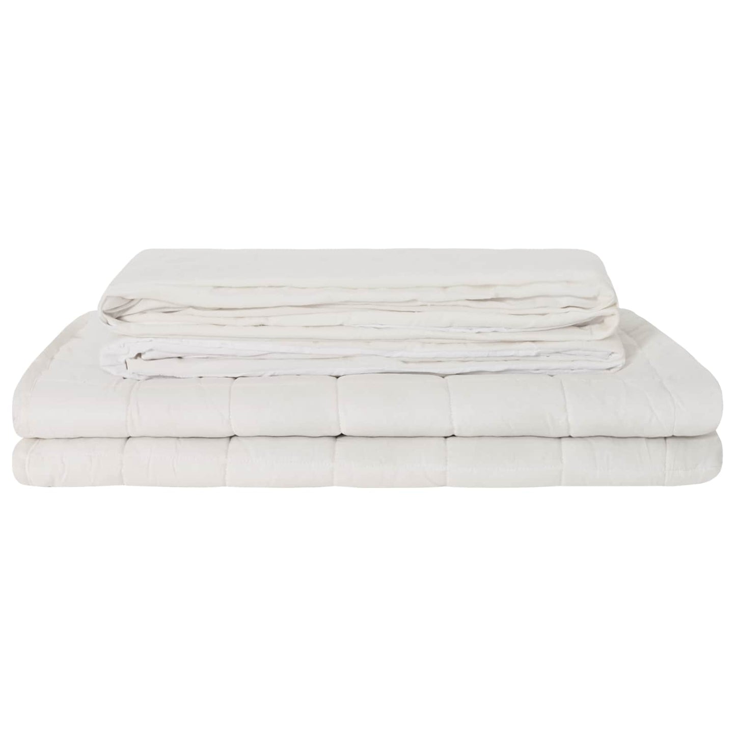 vidaXL Βάρος Κουβέρτα Λευκό 138 x 200 cm 10 kg 100% Βαμβάκι 205T