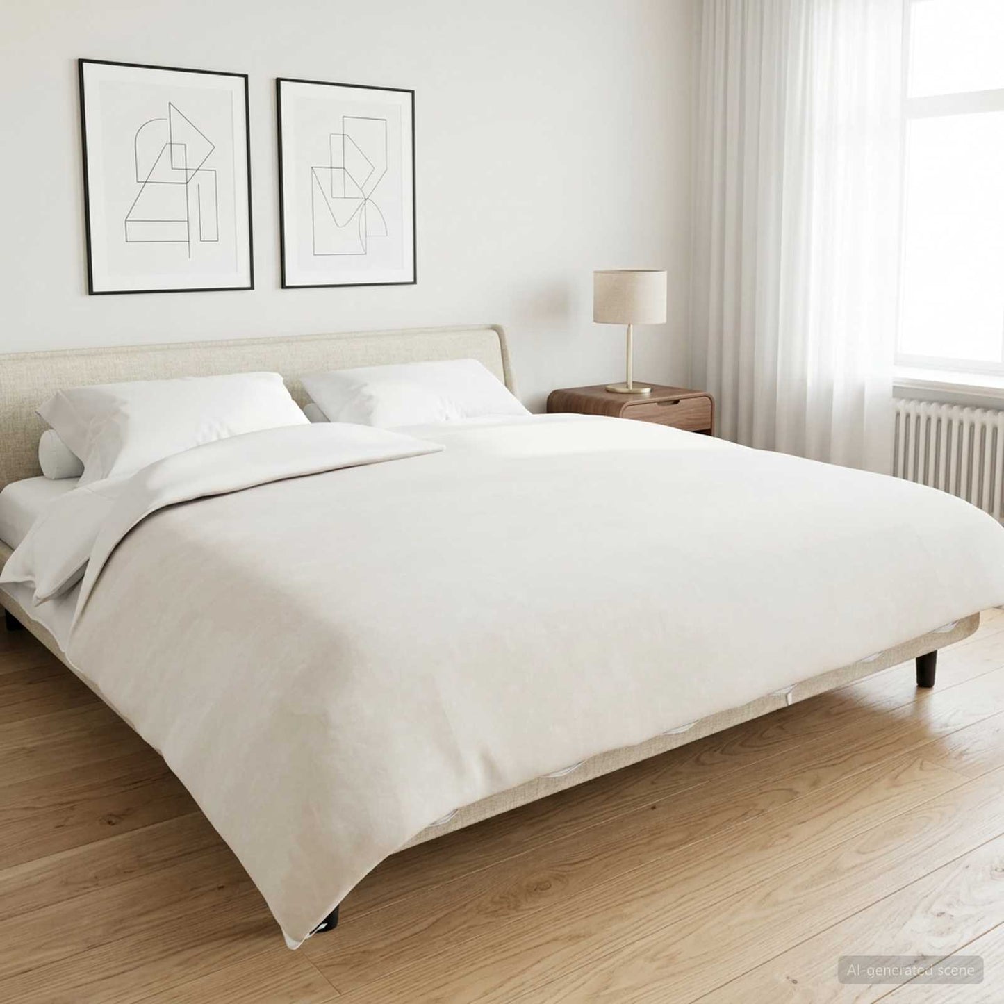 vidaXL Βάρος Κουβέρτα Λευκό 200 x 200 cm 9 kg 100% Βαμβάκι 205T