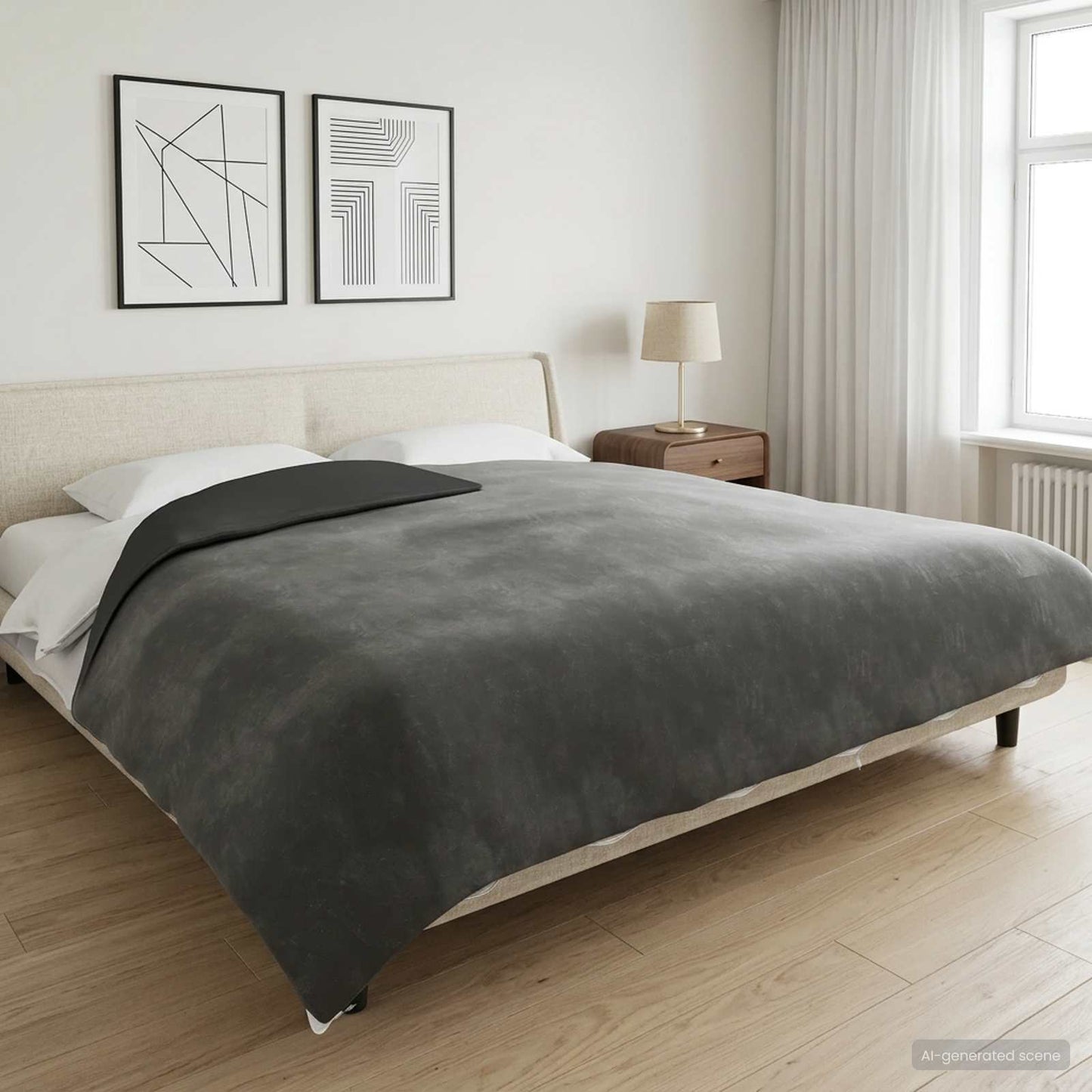 vidaXL Βάρος Κουβέρτα Ανθρακί 200 x 225 cm 13 kg 100% Βαμβάκι 205T