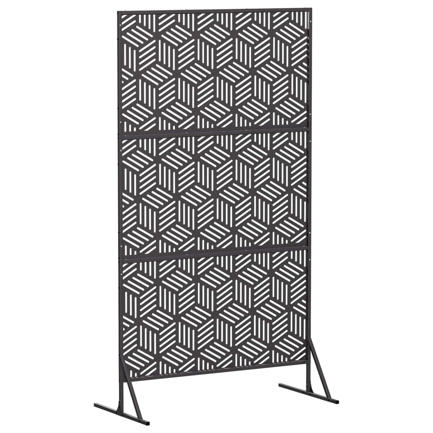 vidaXL Οθόνη Ιδιωτικότητας 100 x 50 x 180 εκ. Ατσάλι Μαύρο