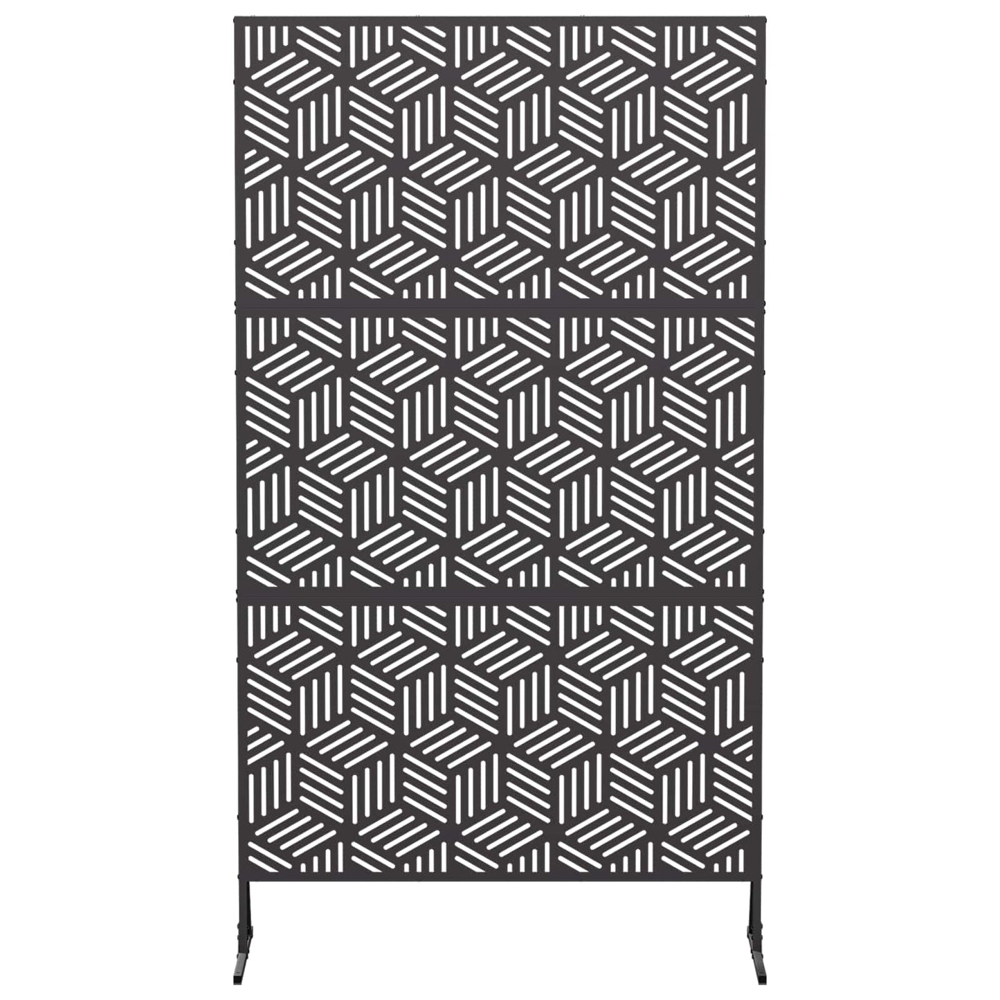 vidaXL Οθόνη Ιδιωτικότητας 100 x 50 x 180 εκ. Ατσάλι Μαύρο