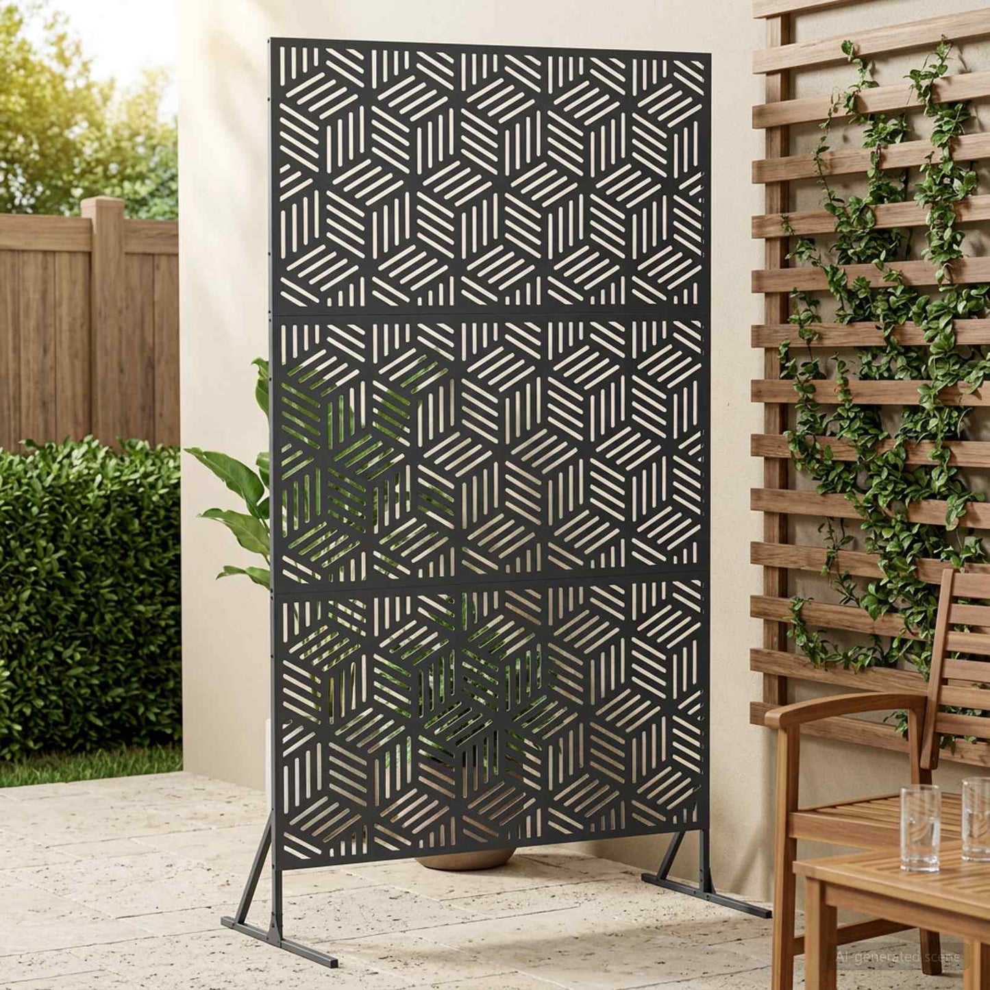 vidaXL Οθόνη Ιδιωτικότητας 100 x 50 x 180 εκ. Ατσάλι Ανθρακί