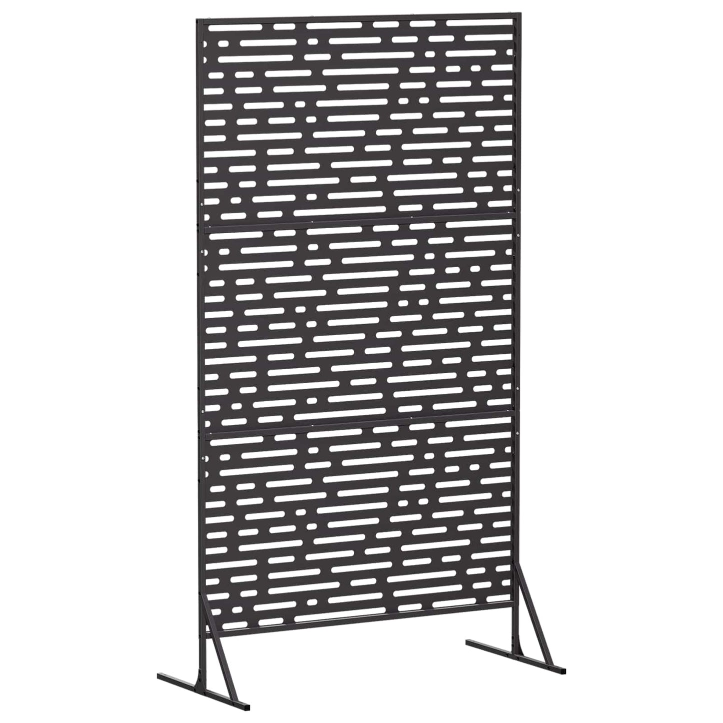 vidaXL Οθόνη Ιδιωτικότητας 100 x 50 x 180 εκ. Ατσάλι Μαύρο