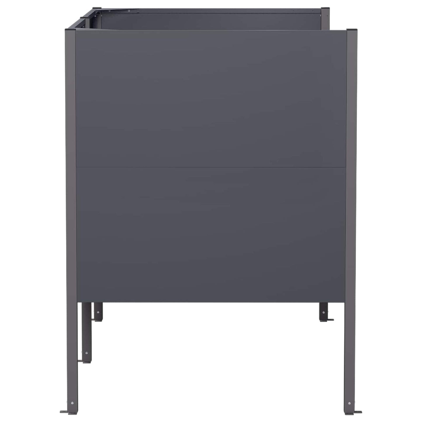 vidaXL Κάλυμμα Κάδου Απορριμμάτων 167 x 85 x 113 εκ Ατσάλι Ανθρακί