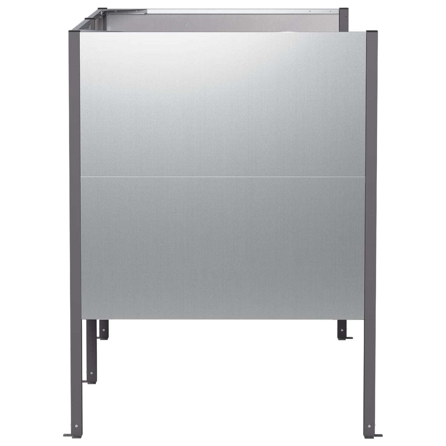 vidaXL Κάλυμμα Κάδου Απορριμμάτων 167 x 85 x 113 εκ Ασημί