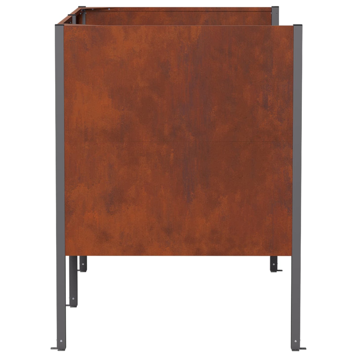 vidaXL Κάλυμμα Κάδου Απορριμμάτων 167 x 85 x 113 εκ Σκ rusty