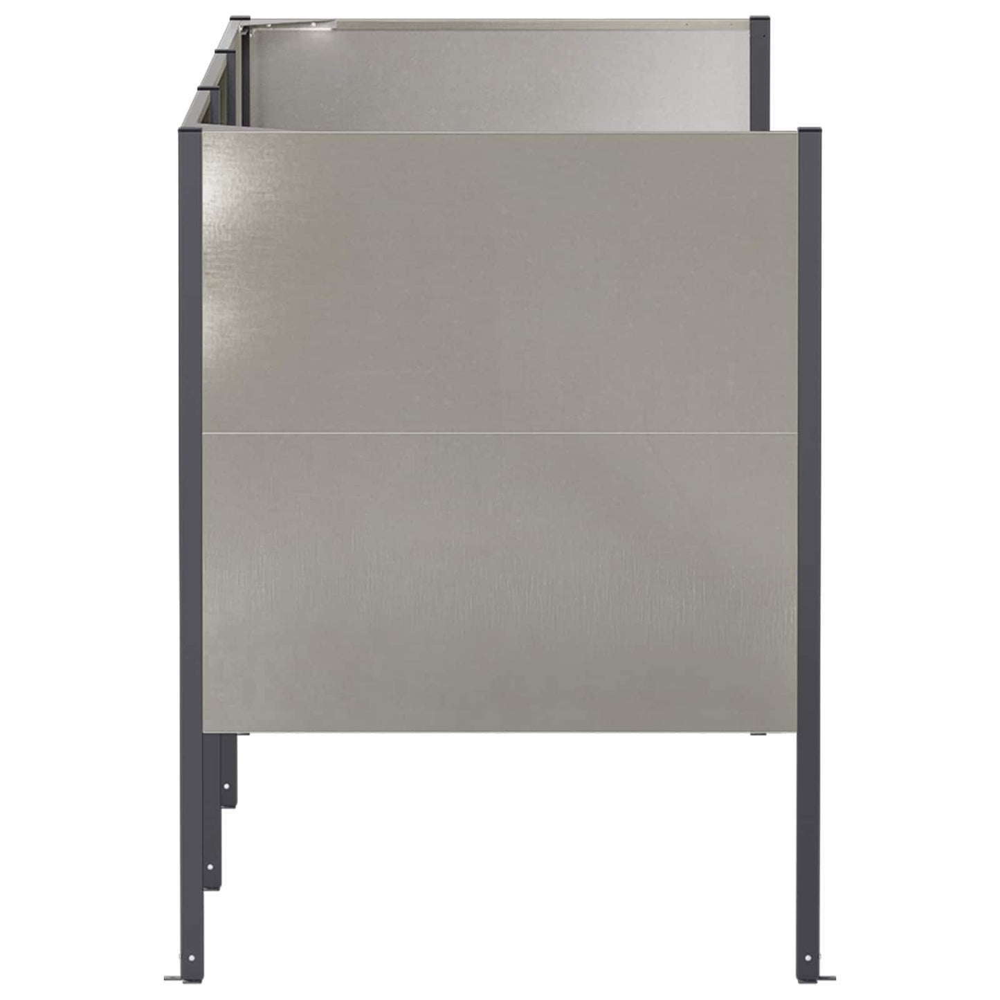 vidaXL Κάλυμμα Κάδου Απορριμμάτων 249 x 85 x 113 εκ Ανοξείδωτο Ατσάλι