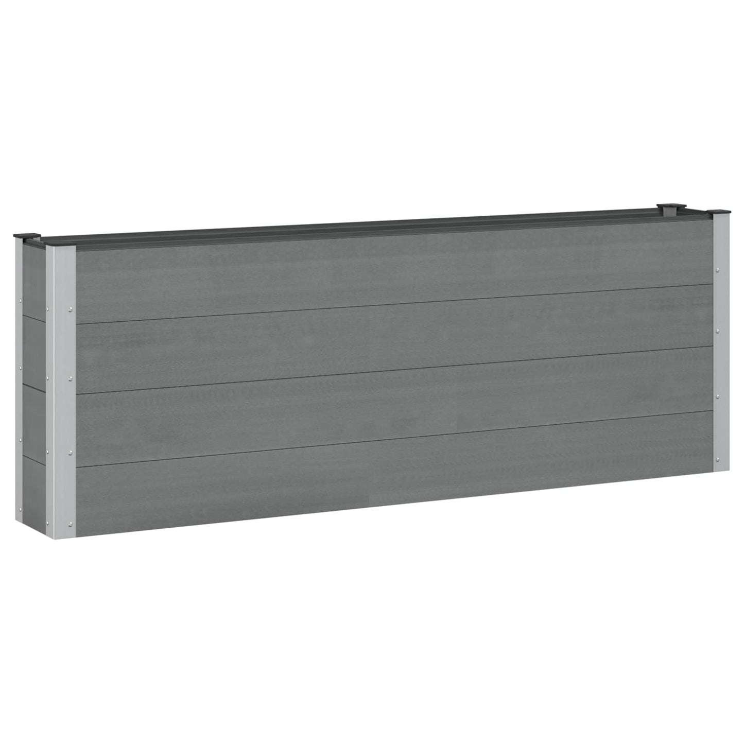 vidaXL Υπερυψωμένη Ζαρντινιέρα Μαύρο 200 x 30 x 72 εκ