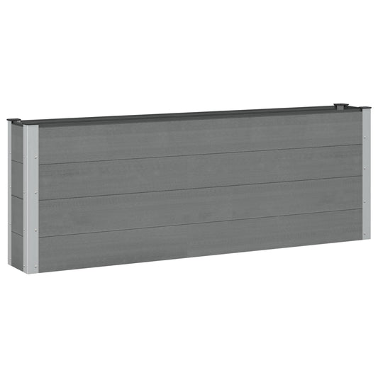 vidaXL Υπερυψωμένη Ζαρντινιέρα Μαύρο 200 x 30 x 72 εκ