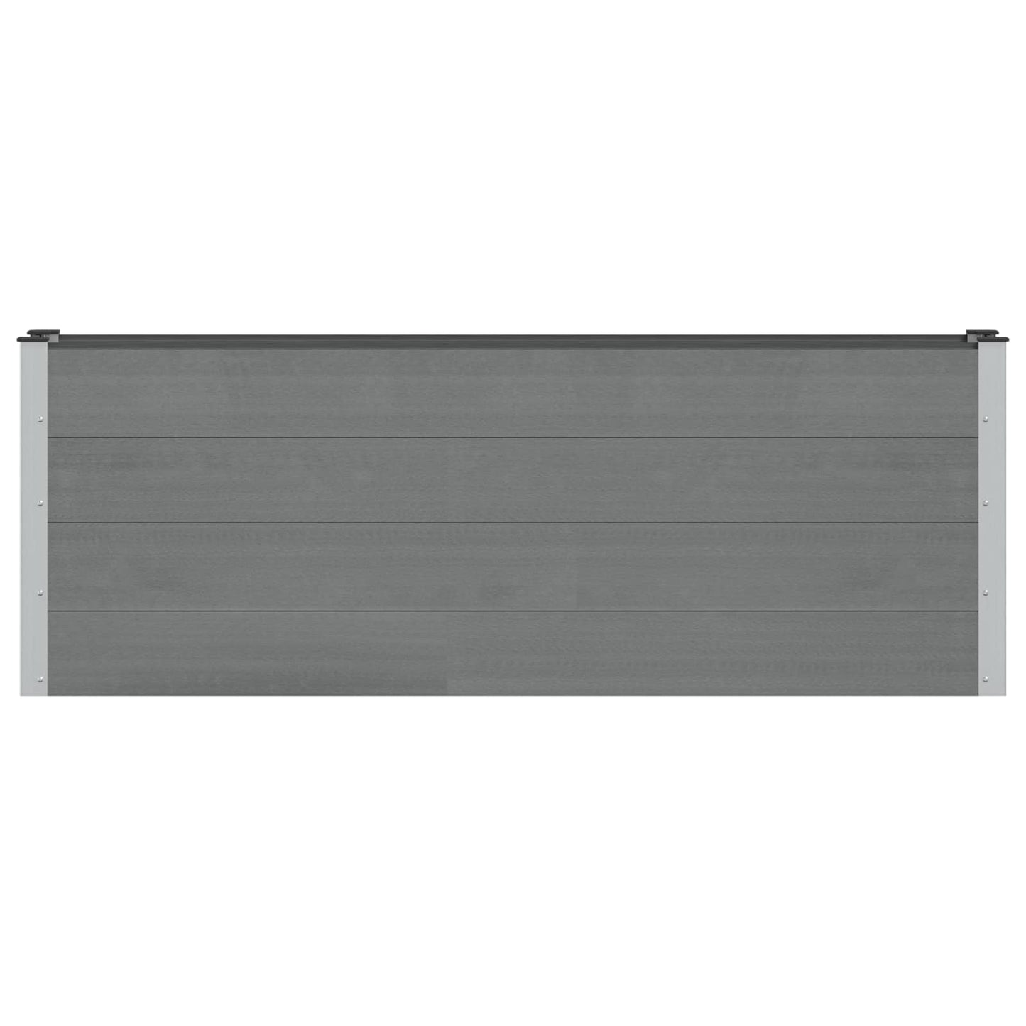 vidaXL Υπερυψωμένη Ζαρντινιέρα Μαύρο 200 x 30 x 72 εκ