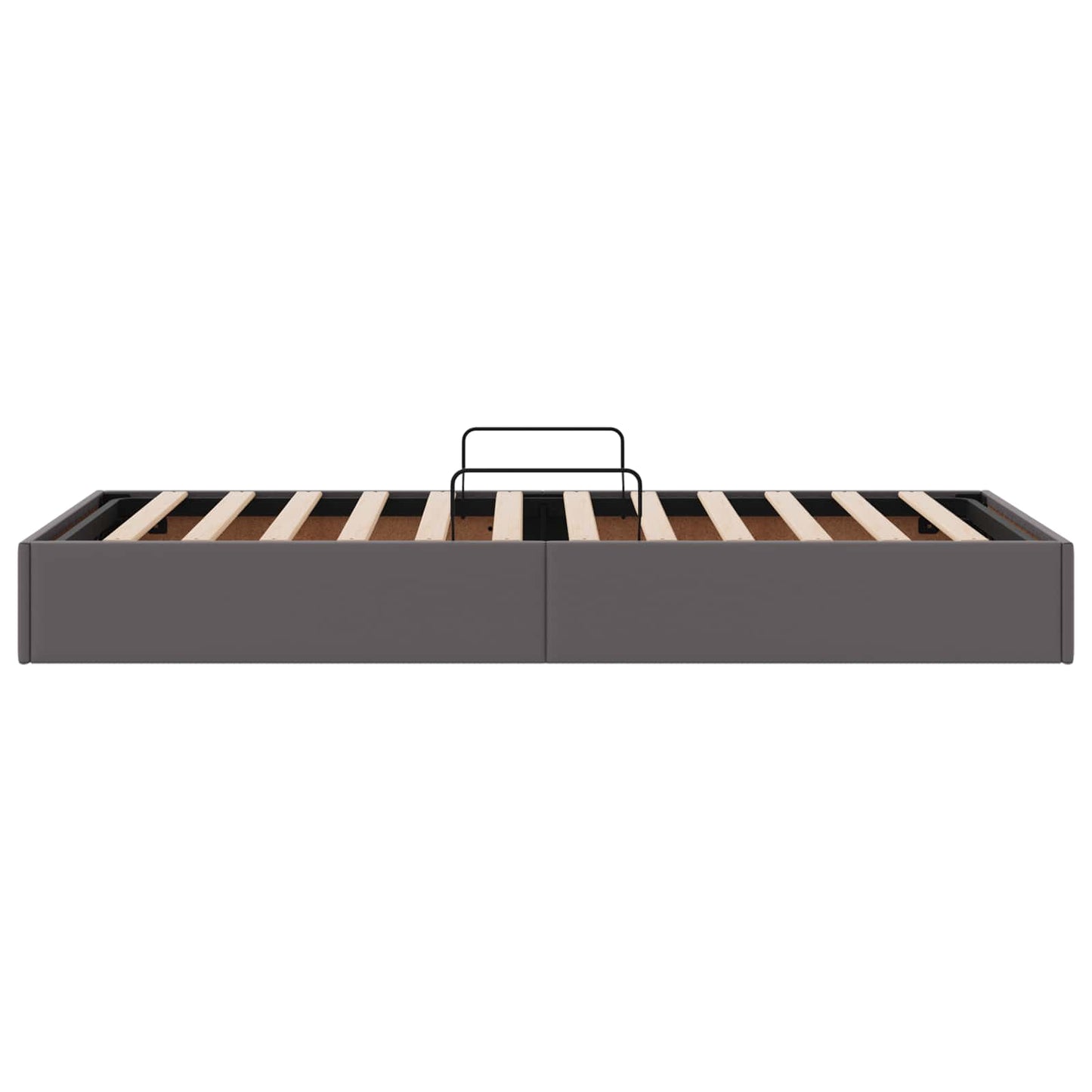 vidaXL Κρεβάτι Οθωμανικού Τύπου Γκρι 90 x 190 cm Τεχνητό Δέρμα