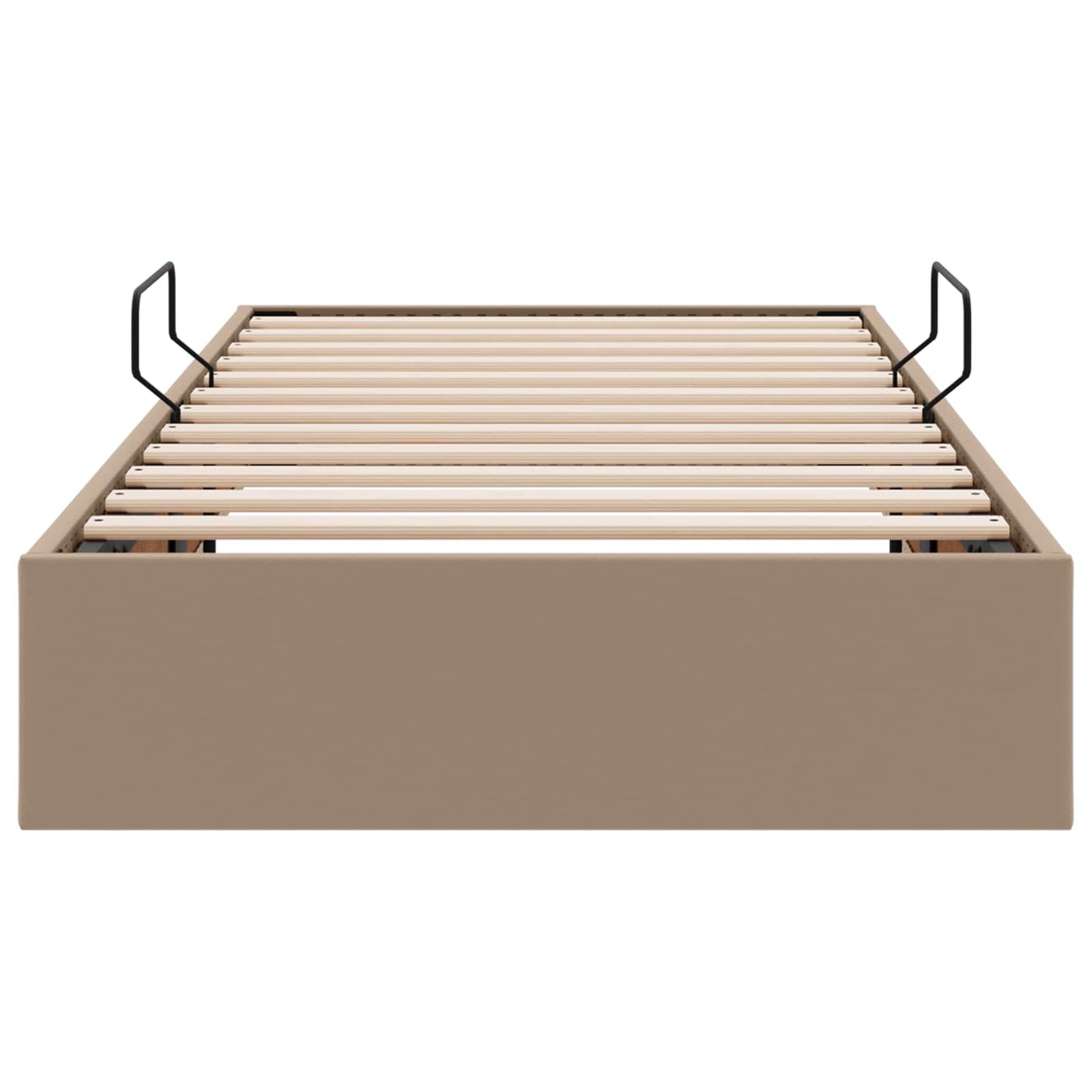 vidaXL Κρεβάτι Οθωμανικού Τύπου Καπουτσίνο 90 x 190 cm Τεχνητό Δέρμα