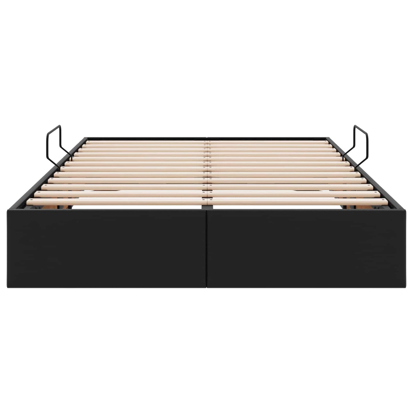 vidaXL Κρεβάτι Οθωμανικού Τύπου Μαύρο 120 x 190 cm Τεχνητό Δέρμα