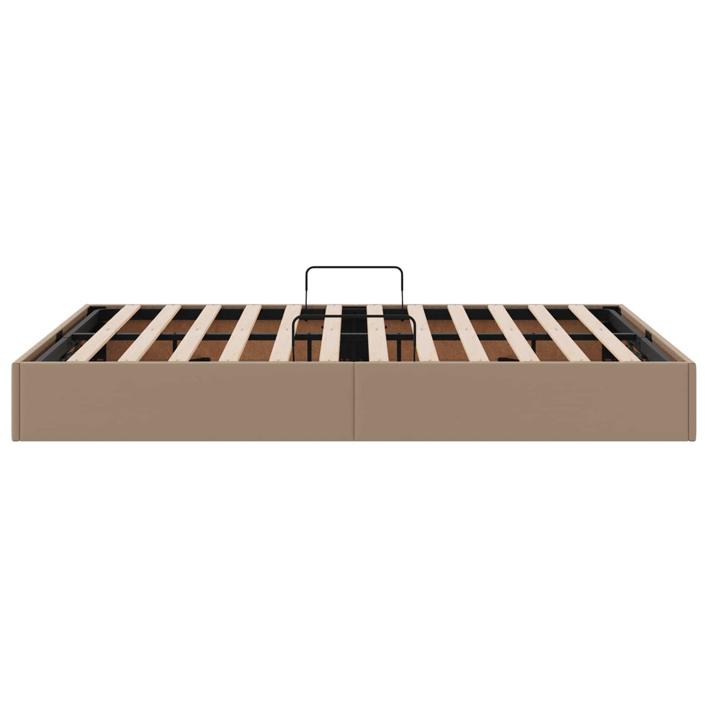 vidaXL Κρεβάτι Οθωμανικού Τύπου Καπουτσίνο 140 x 200 cm Τεχνητό Δέρμα