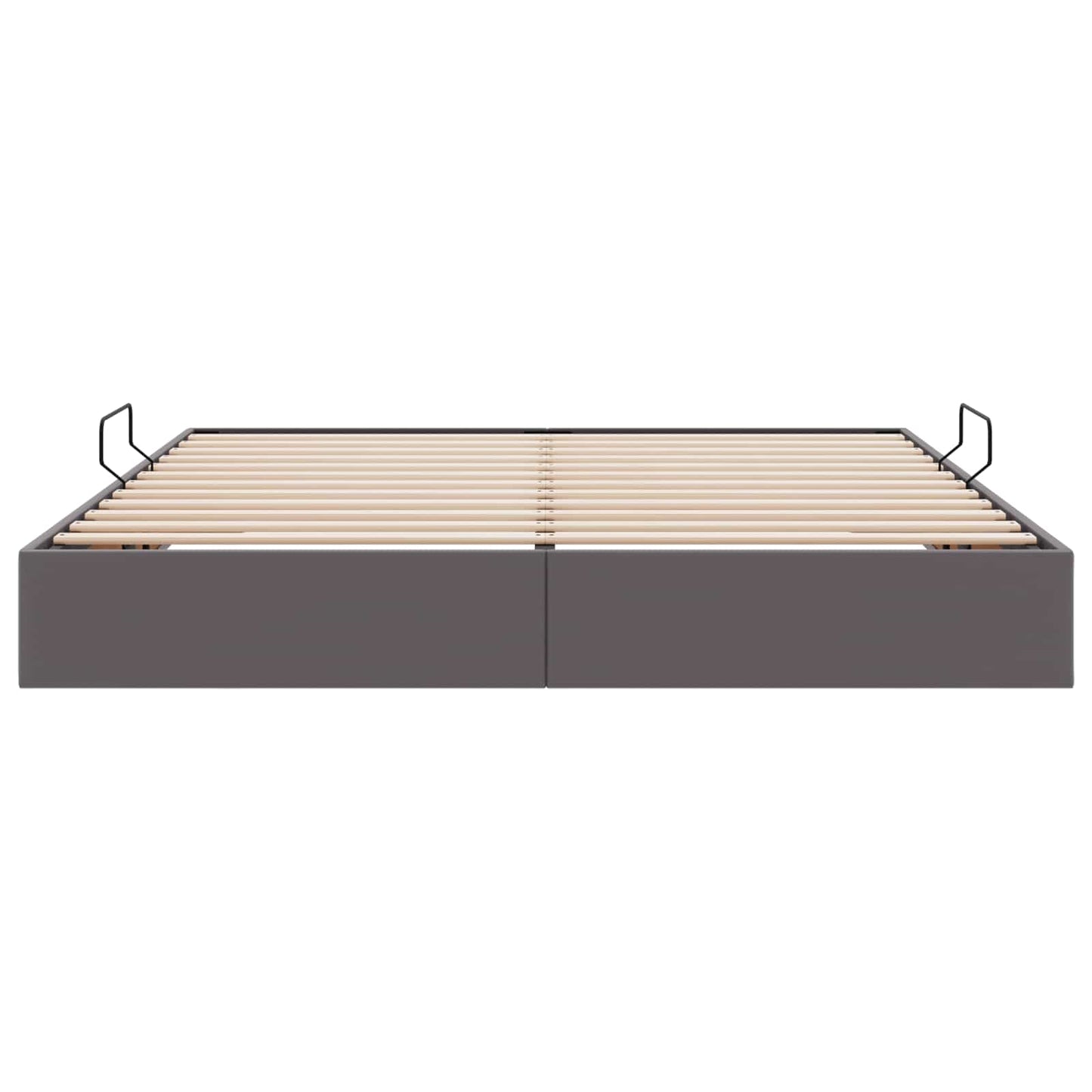 vidaXL Κρεβάτι Οθωμανικού Τύπου Γκρι 180 x 200 cm Τεχνητό Δέρμα