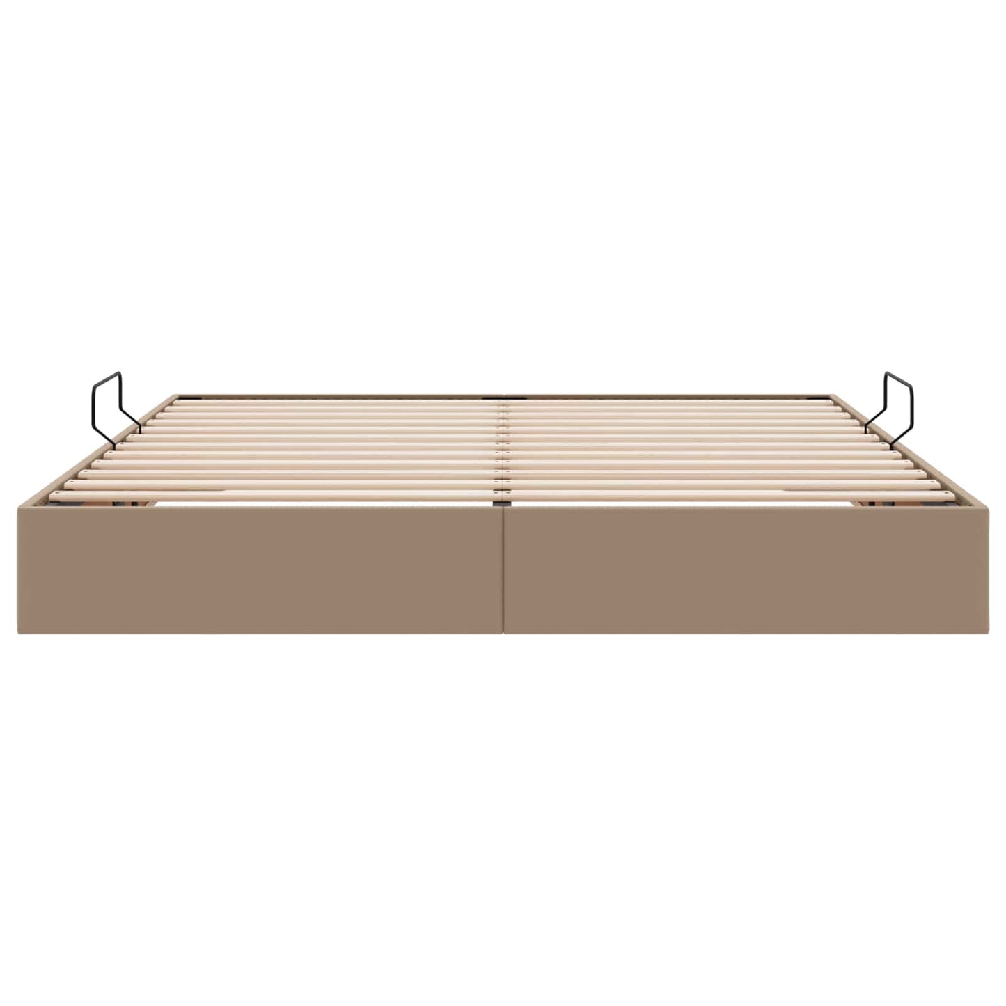 vidaXL Κρεβάτι Οθωμανικού Τύπου Καπουτσίνο 180 x 200 cm Τεχνητό Δέρμα