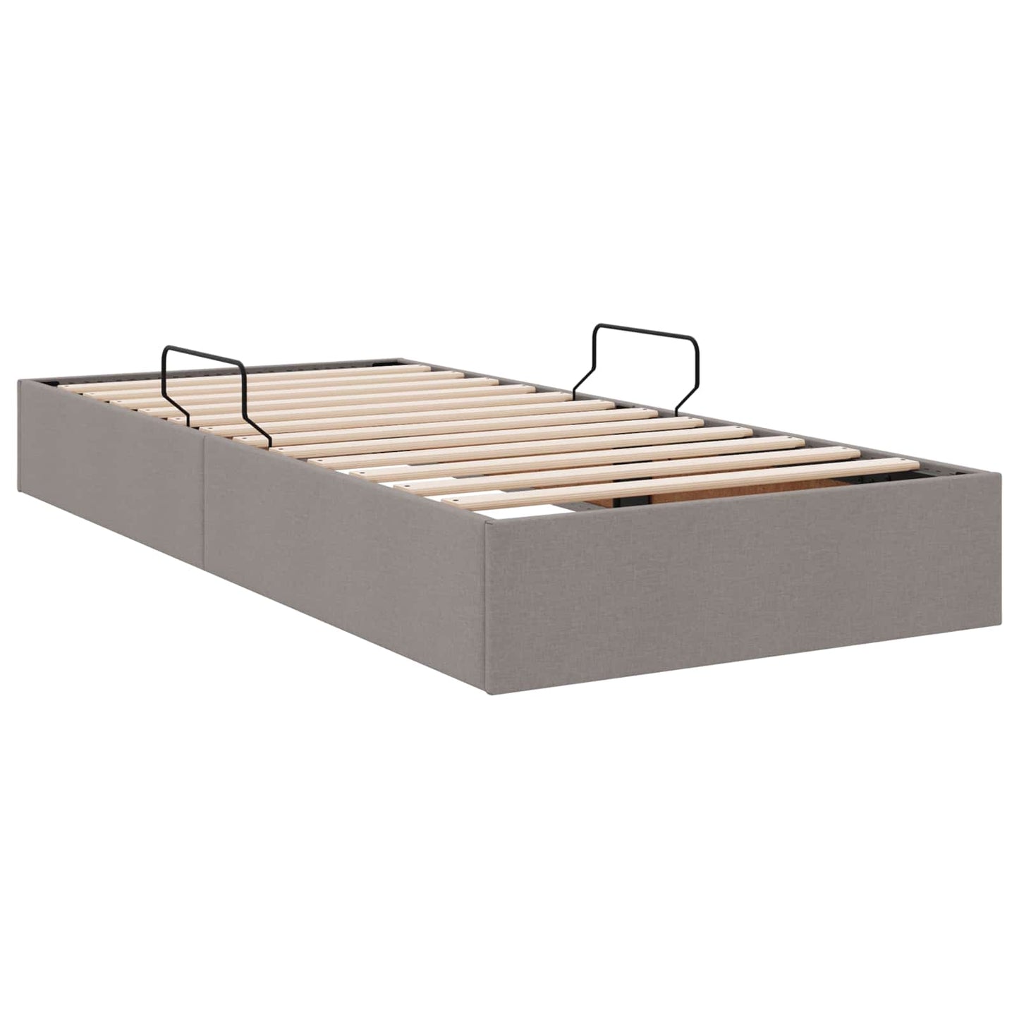 vidaXL Κρεβάτι Οθωμανικού Τύπου Taupe 100 x 200 cm ύφασμα