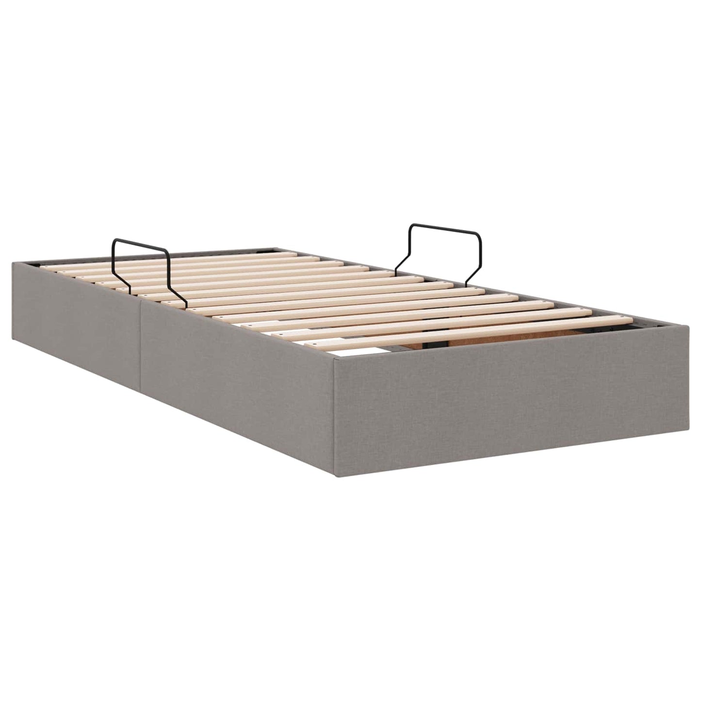 vidaXL Κρεβάτι Οθωμανικού Τύπου Taupe 100 x 200 cm ύφασμα