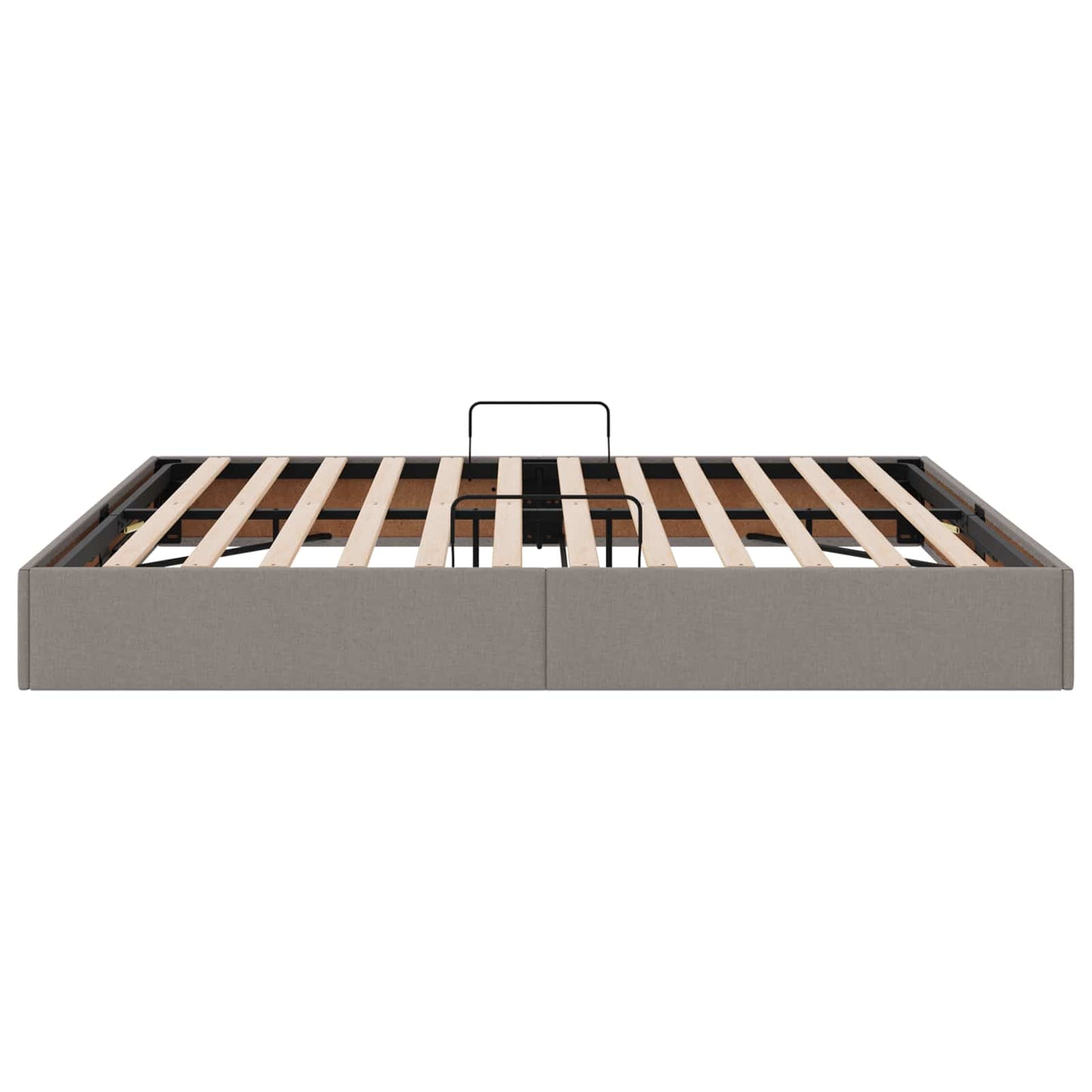 vidaXL Κρεβάτι Οθωμανικού Τύπου Taupe 180 x 200 cm ύφασμα