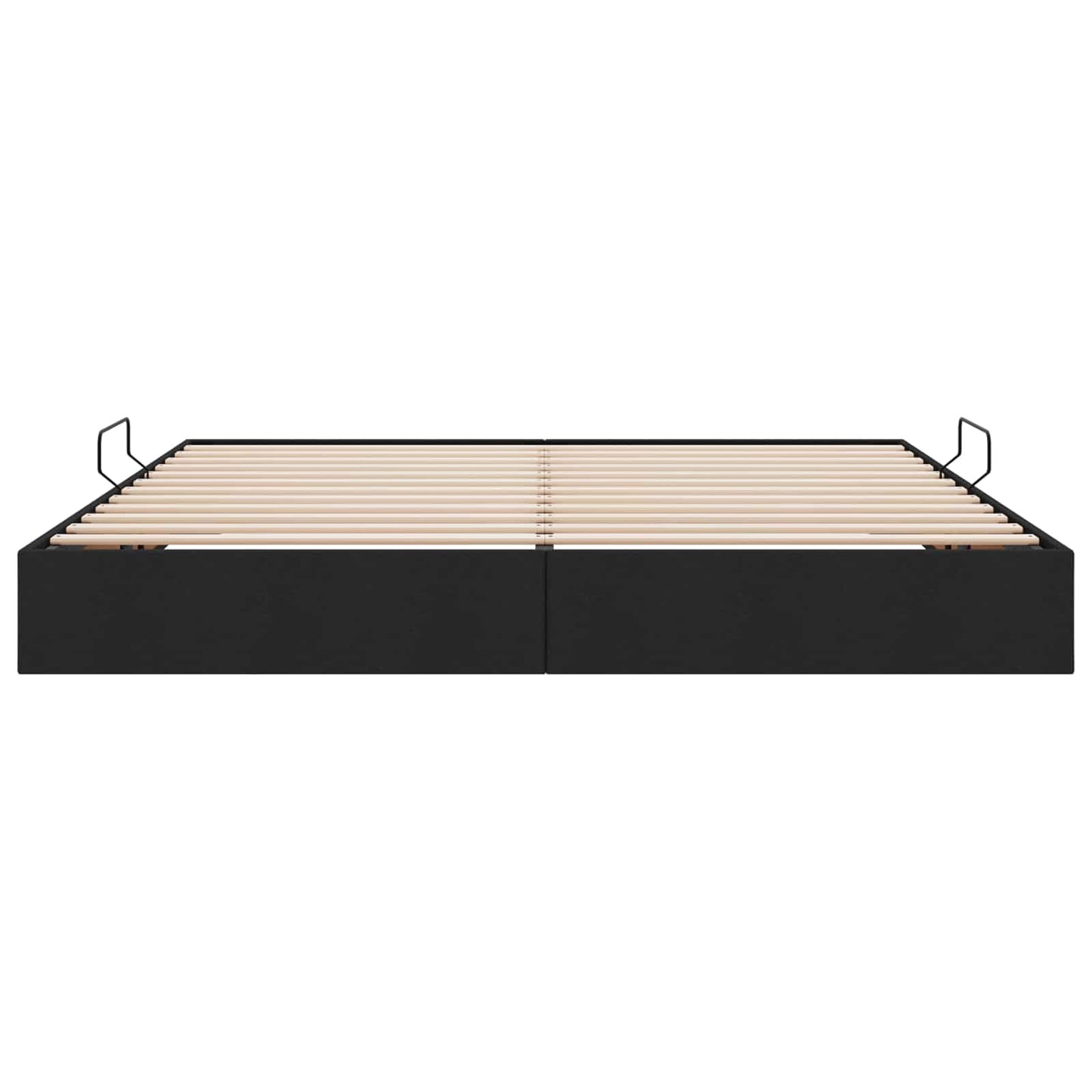 vidaXL Κρεβάτι Οθωμανικού Τύπου Μαύρο 200 x 200 cm ύφασμα