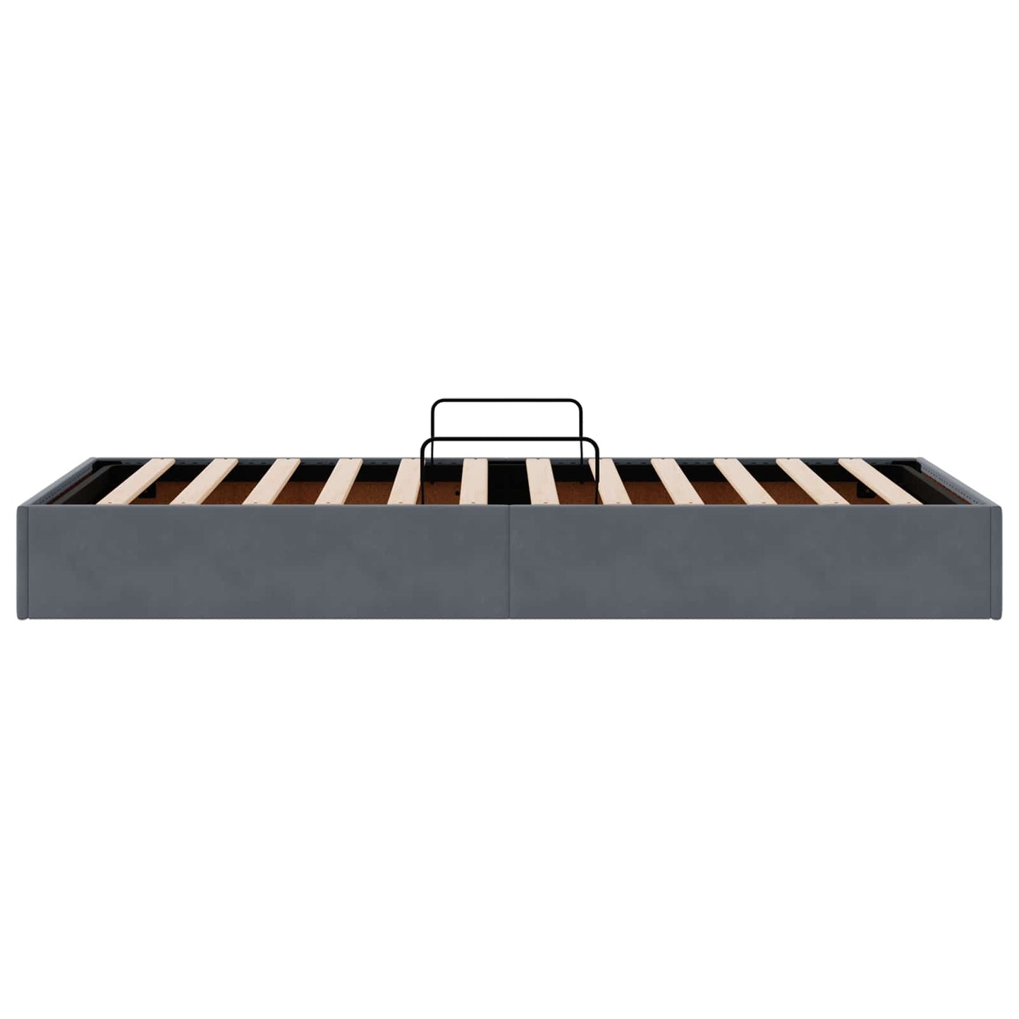 vidaXL Κρεβάτι Οθωμανικού Τύπου Σκούρο Γκρι 90 x 190 cm Βελούδο