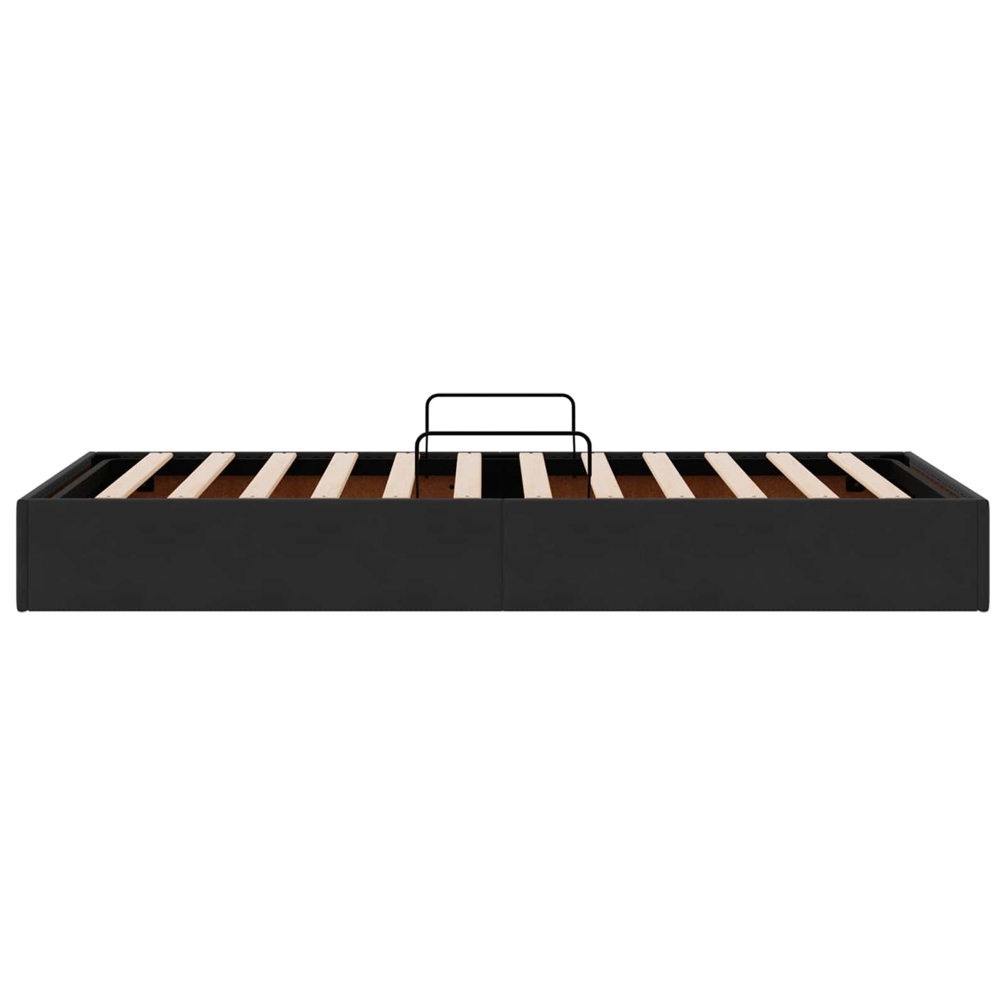 vidaXL Κρεβάτι Οθωμανικού Τύπου Μαύρο 90 x 190 cm Βελούδο