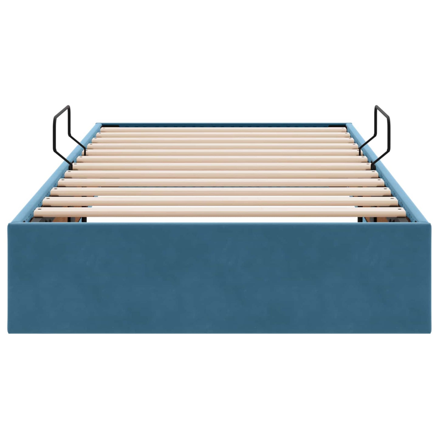 vidaXL Κρεβάτι Οθωμανικού Τύπου Σκούρο Μπλε 100 x 200 cm Βελούδο