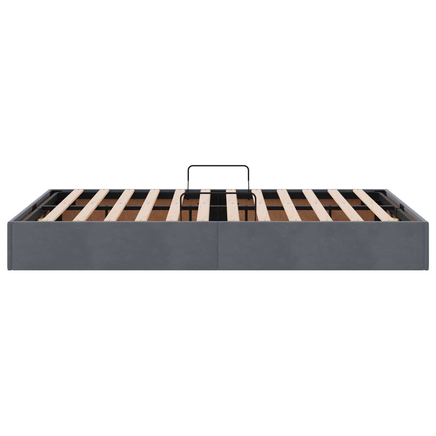 vidaXL Κρεβάτι Οθωμανικού Τύπου Σκούρο Γκρι 120 x 190 cm Βελούδο