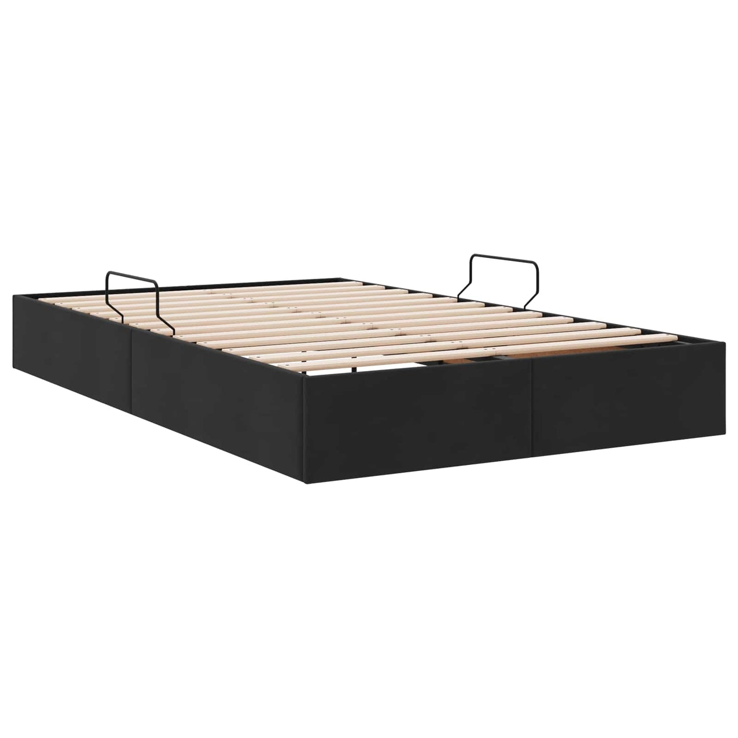 vidaXL Κρεβάτι Οθωμανικού Τύπου Μαύρο 120 x 200 cm Βελούδο