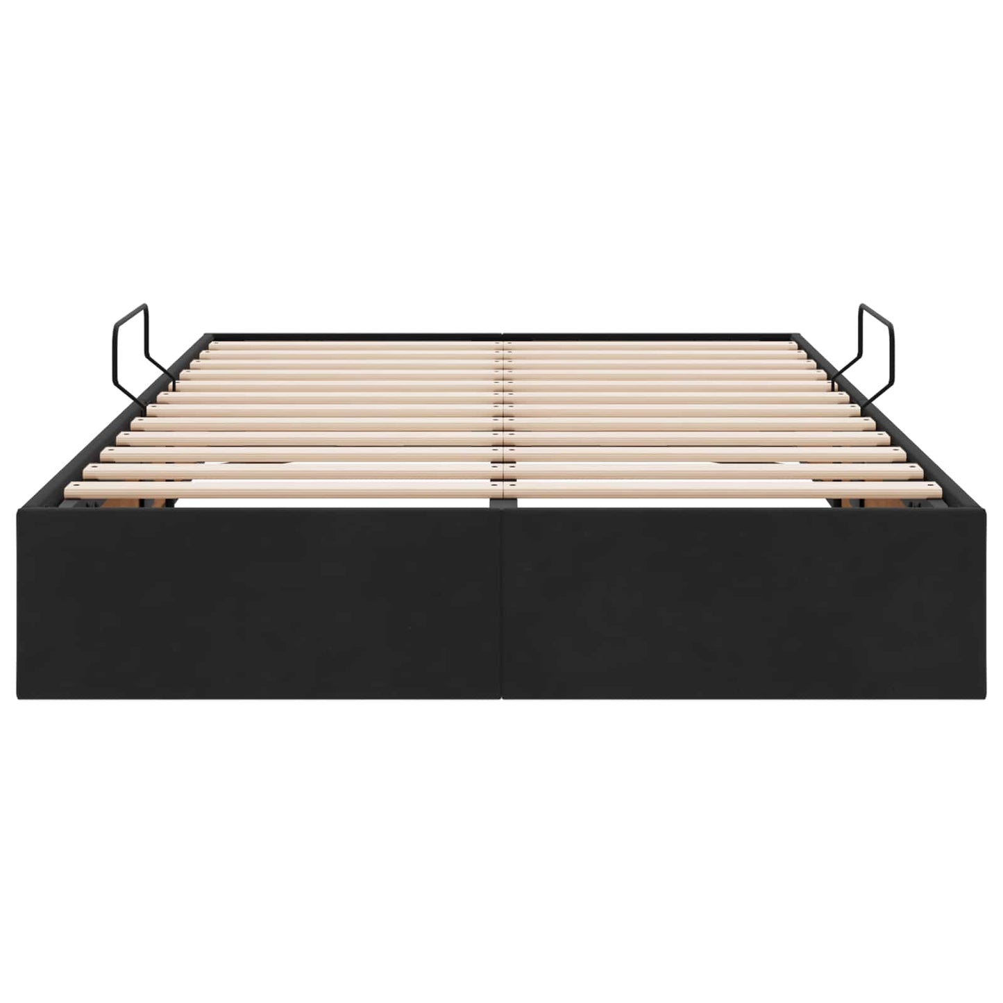 vidaXL Κρεβάτι Οθωμανικού Τύπου Μαύρο 120 x 200 cm Βελούδο