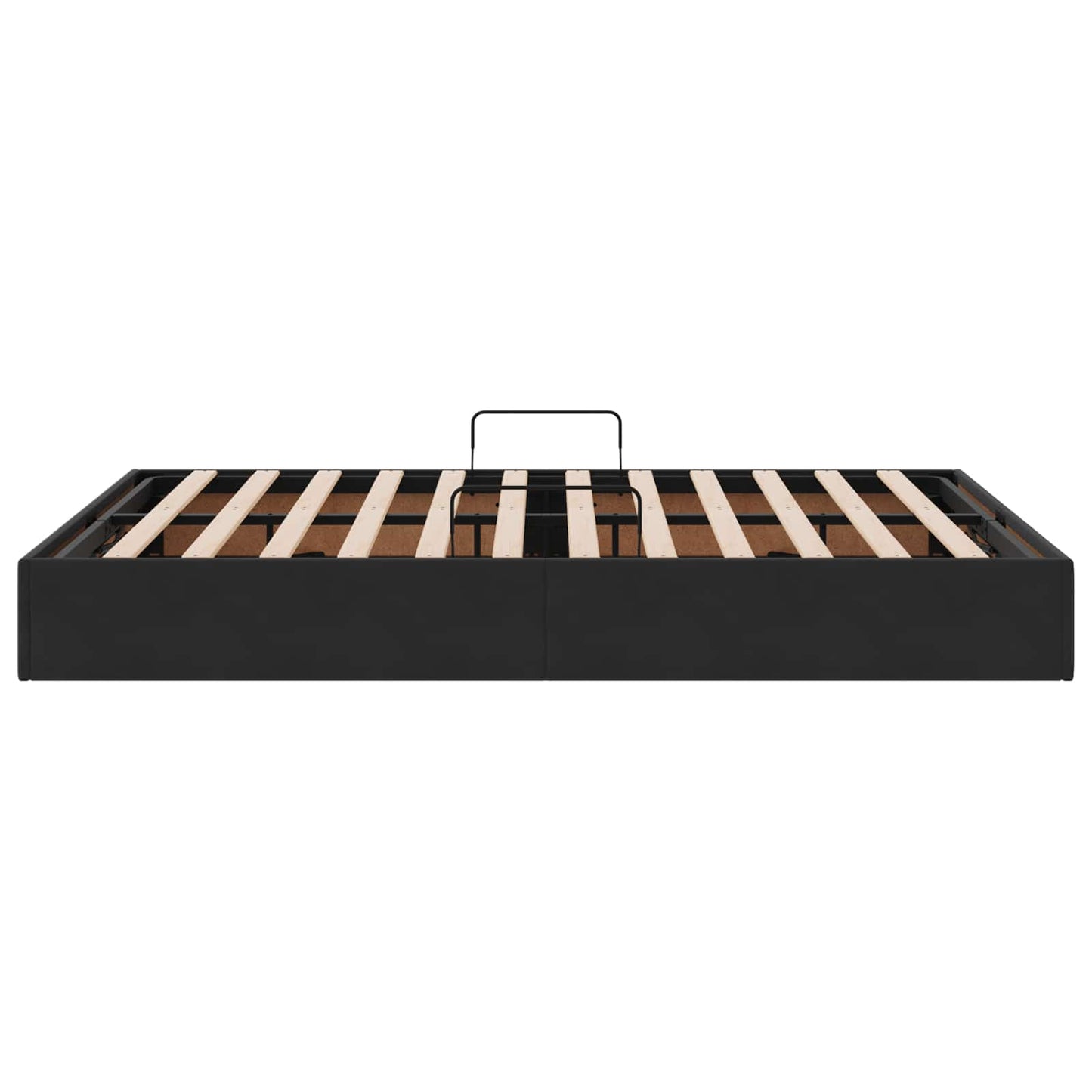 vidaXL Κρεβάτι Οθωμανικού Τύπου Μαύρο 140 x 200 cm Βελούδο