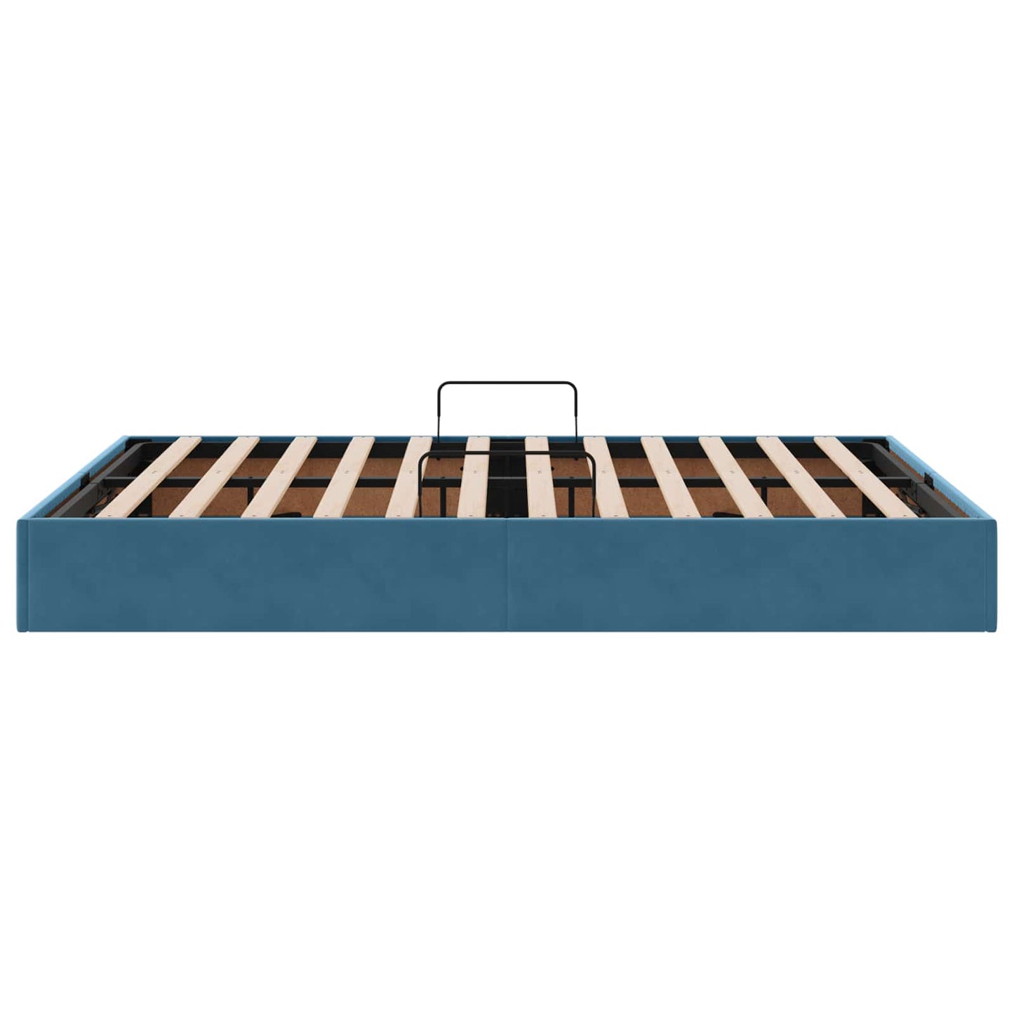 vidaXL Κρεβάτι Οθωμανικού Τύπου Σκούρο Μπλε 140 x 200 cm Βελούδο